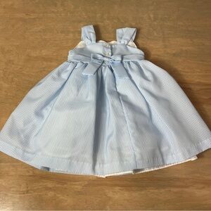 Cherokee Blue and White Striped Dress. 18 months​